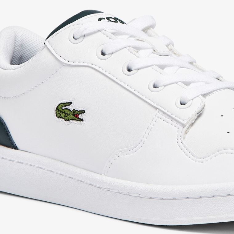 Lacoste Masters Cup Lær and Syntetisk Sneakers Hvite | HfOoUVP1