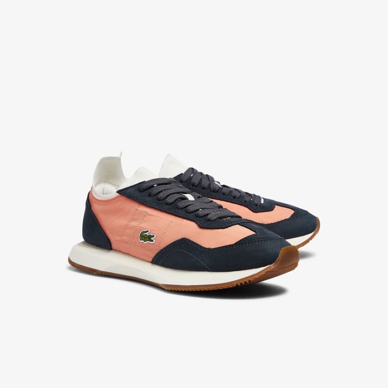 Lacoste Match Break Sneaker Rosa Hvite | Bn4wAFTk