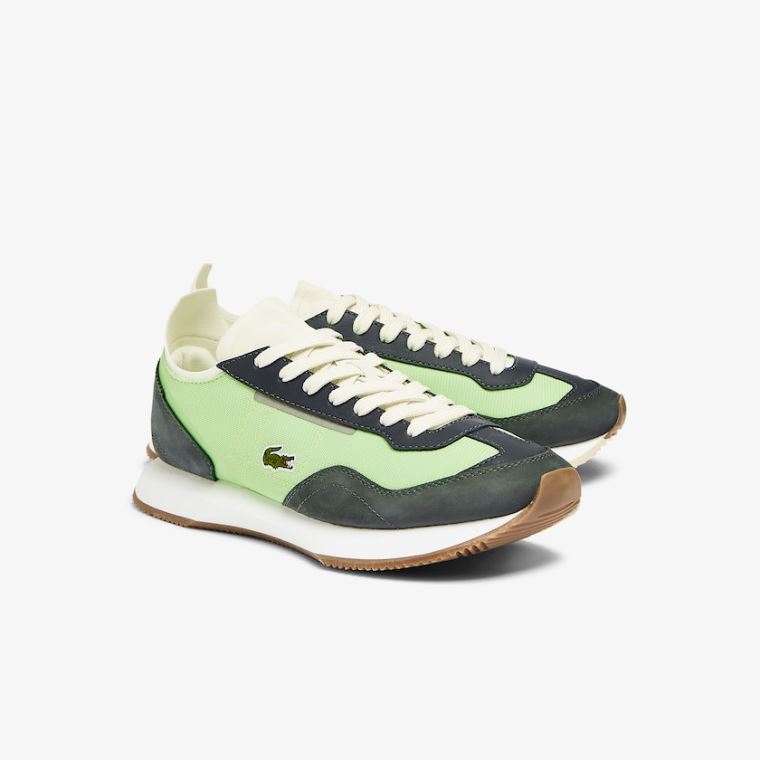 Lacoste Match Break Tekstil Sneakers Olivengrønne Lyse Grønn | L5m1pGvM