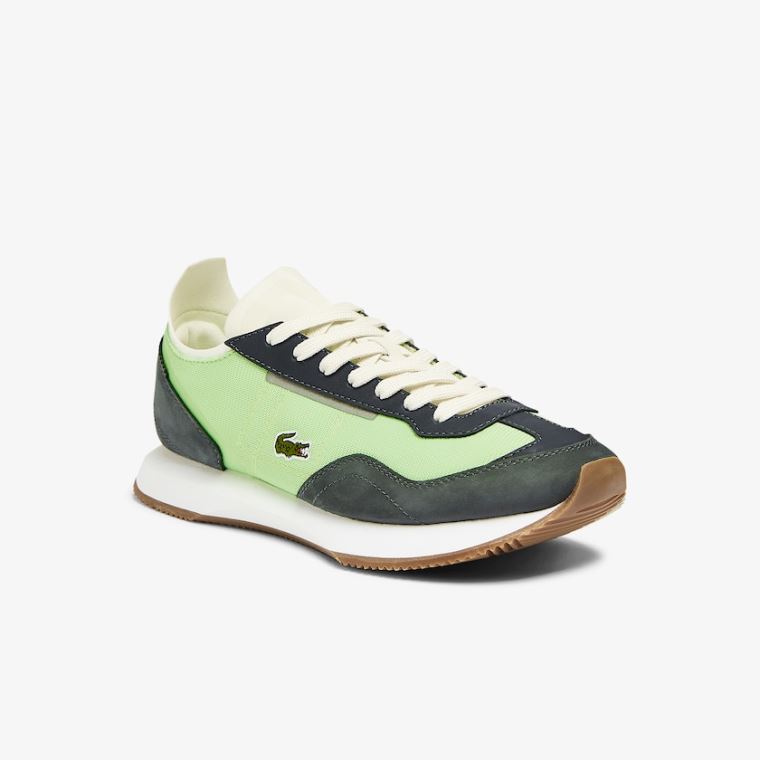 Lacoste Match Break Tekstil Sneakers Olivengrønne Lyse Grønn | L5m1pGvM