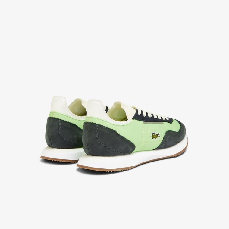 Lacoste Match Break Tekstil Sneakers Olivengrønne Lyse Grønn | cnWmSUNE