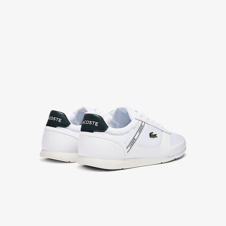 Lacoste Menerva Sports Tekstil and Lær Sneakers Hvite | ZpDDH8gL