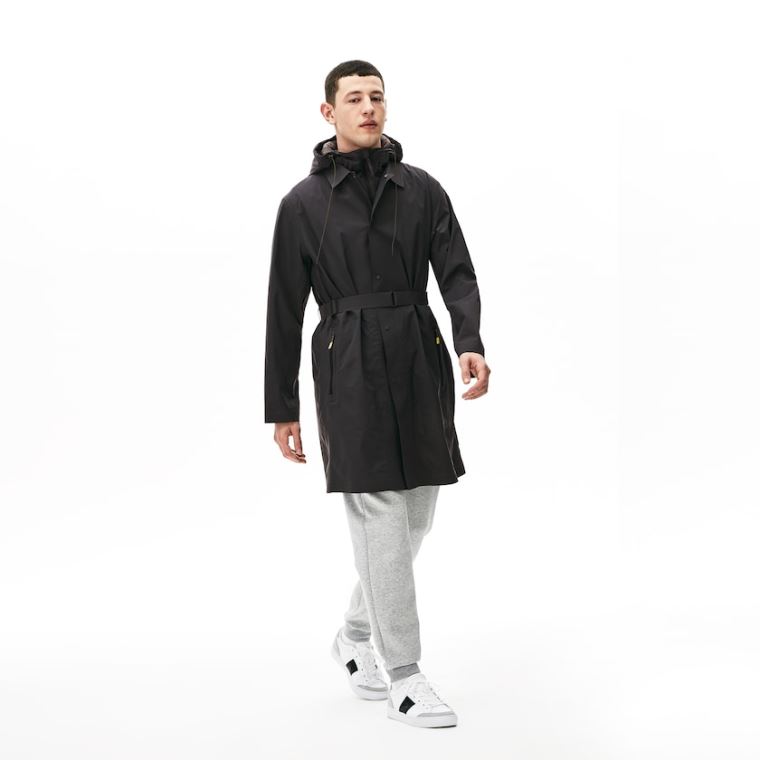 Lacoste Motion 3-in-1 Raincoat With Detachable Vest Mørke Grå | H9aJe4Oj