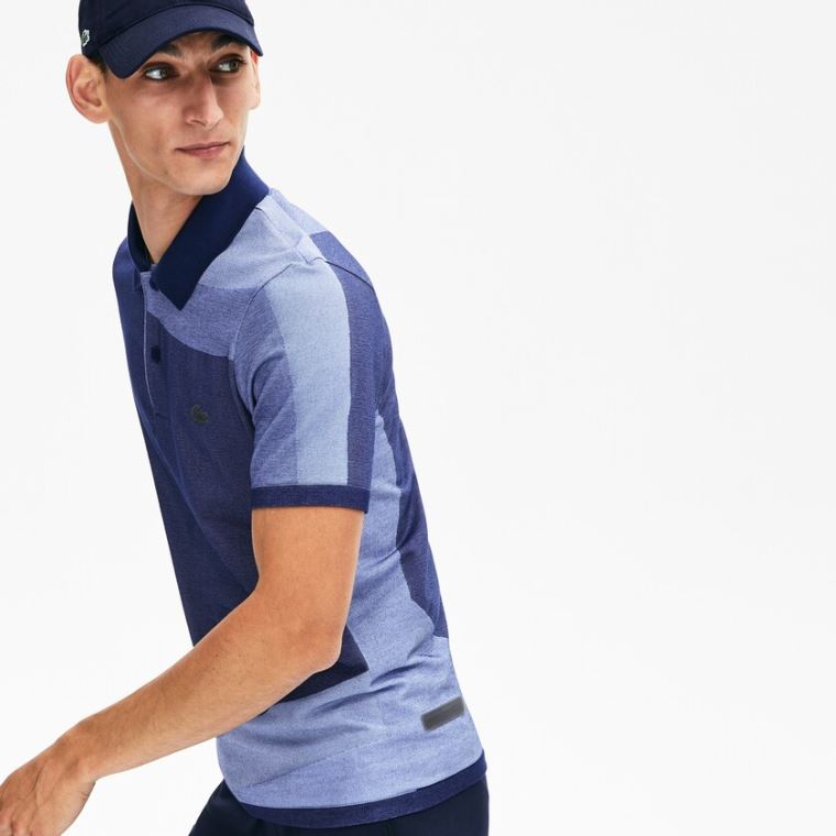 Lacoste Motion Ergonomic Polo Shirt Marineblå Blå Lilla | B5fvt350