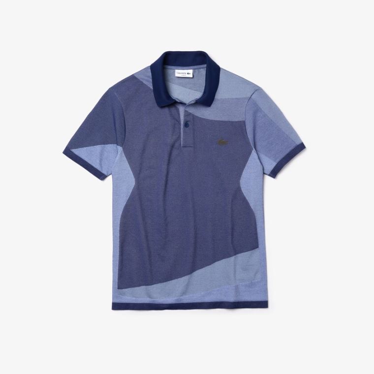 Lacoste Motion Ergonomic Polo Shirt Marineblå Blå Lilla | B5fvt350