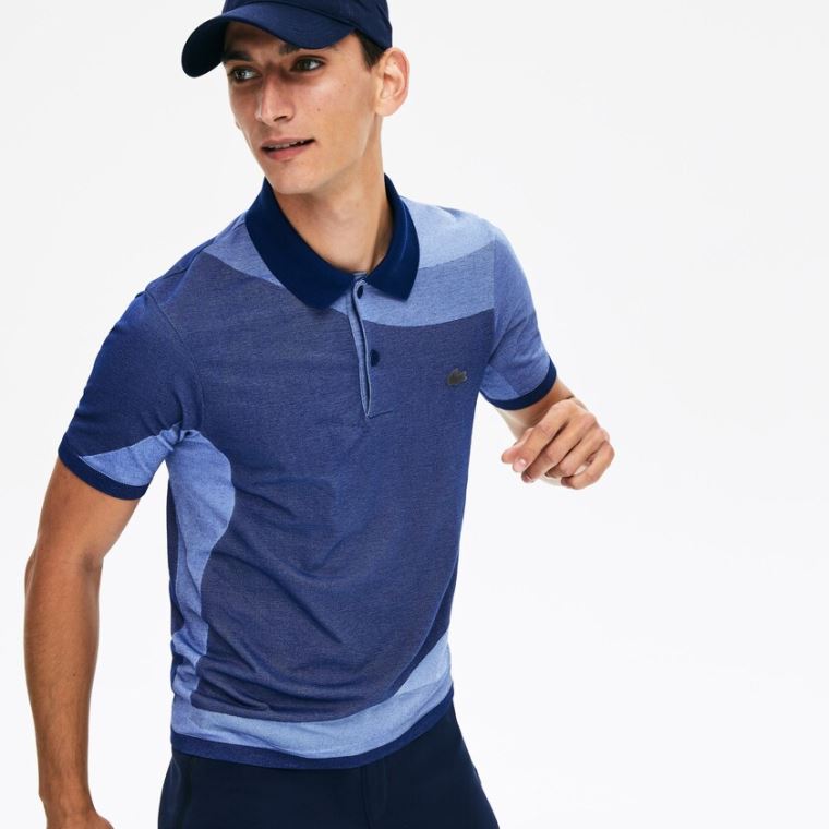 Lacoste Motion Ergonomic Polo Shirt Marineblå Blå Lilla | B5fvt350