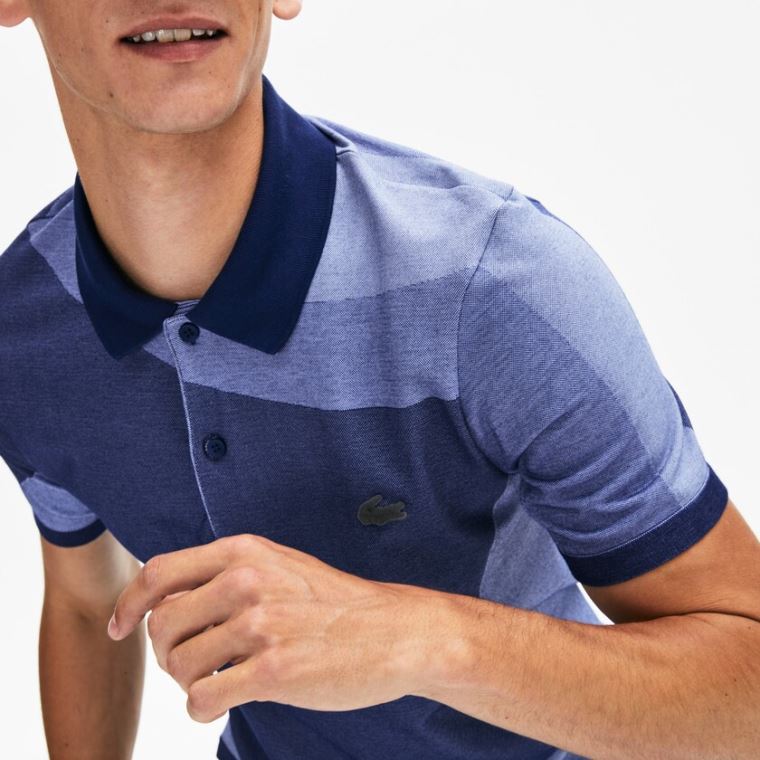 Lacoste Motion Ergonomic Polo Shirt Marineblå Blå Lilla | B5fvt350