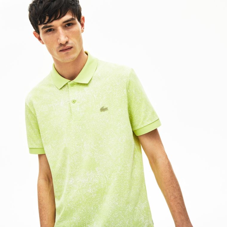 Lacoste Motion Premium Piqué Polo Shirt Gul | AZkhytGu