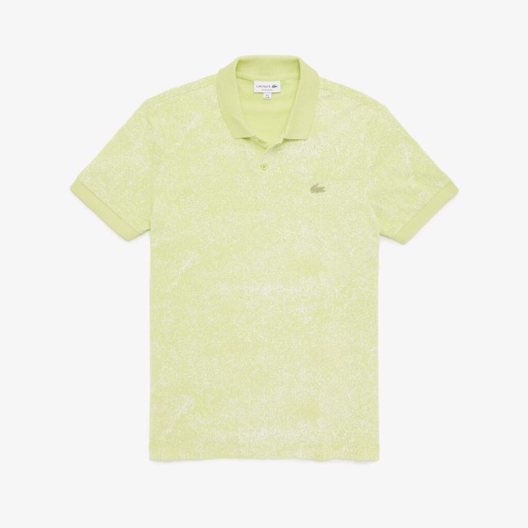 Lacoste Motion Premium Piqué Polo Shirt Gul | AZkhytGu