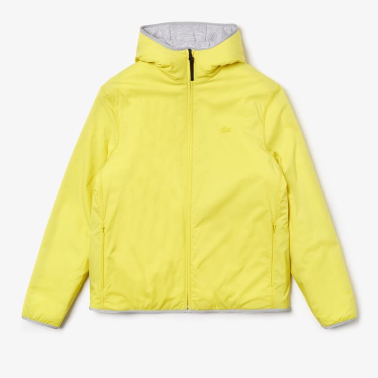 Lacoste Motion Reversible Jacket Grå Gul | L3RLA6ch