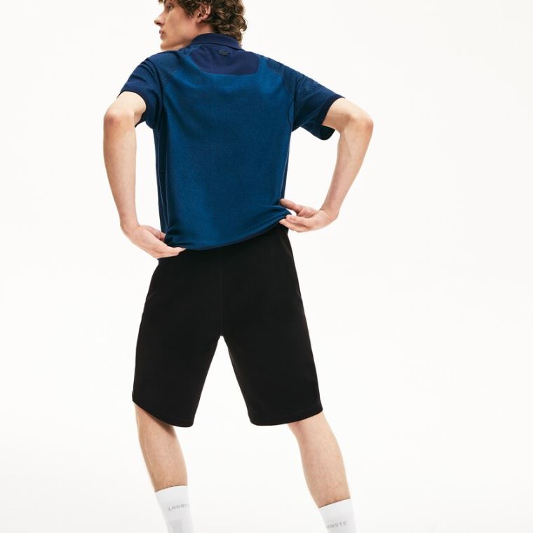 Lacoste Motion Stretch Bomull Bermuda Shorts Svarte | FAzy9xbr