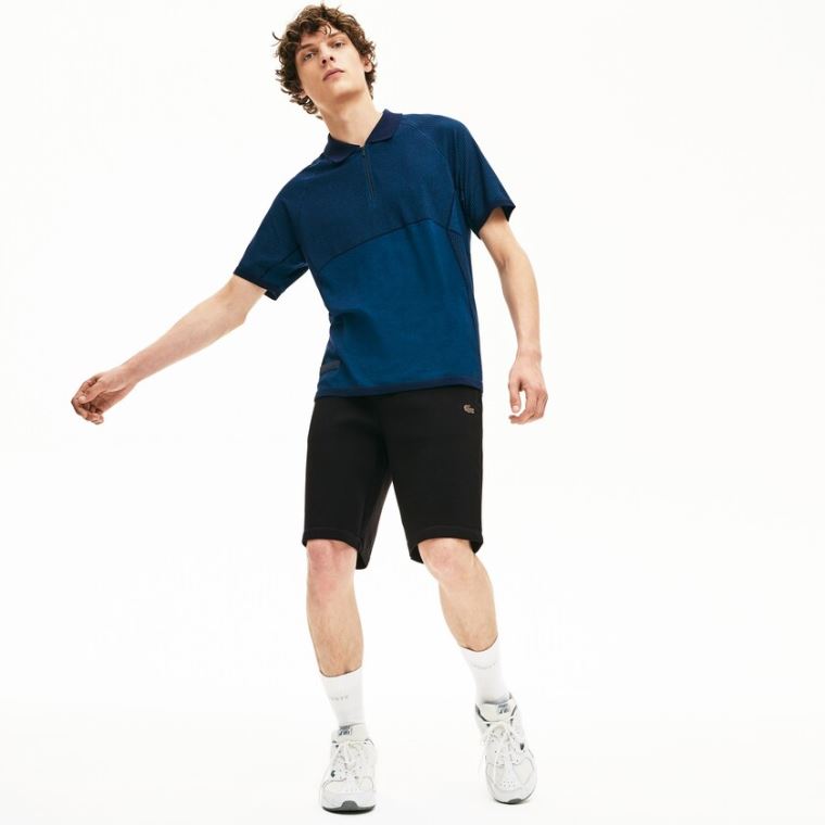 Lacoste Motion Stretch Bomull Bermuda Shorts Svarte | FAzy9xbr