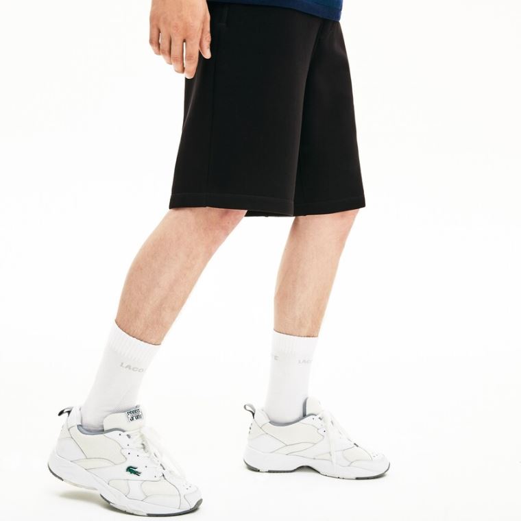 Lacoste Motion Stretch Bomull Bermuda Shorts Svarte | FAzy9xbr