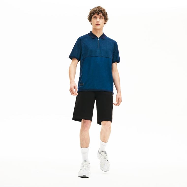 Lacoste Motion Stretch Bomull Bermuda Shorts Svarte | FAzy9xbr