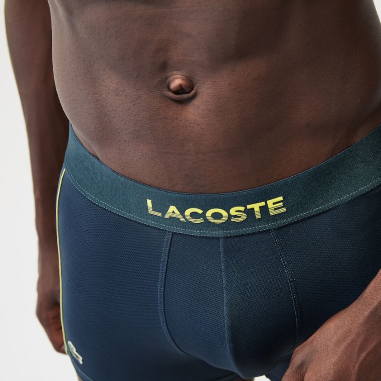 Lacoste Motion Technical Piqué Bokser Briefs Blå | 3pRJCMUx