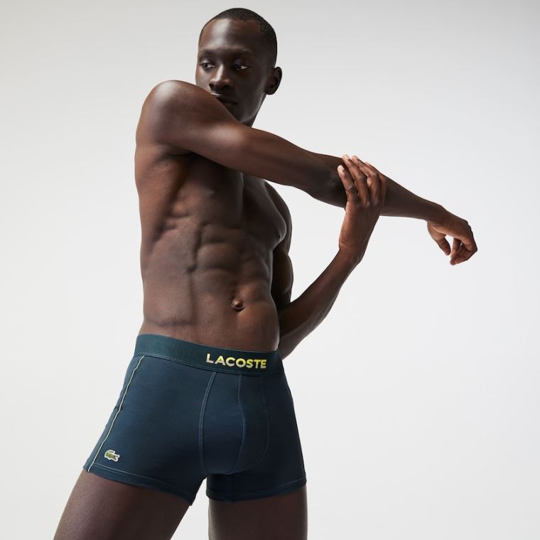 Lacoste Motion Technical Piqué Bokser Briefs Blå | 3pRJCMUx