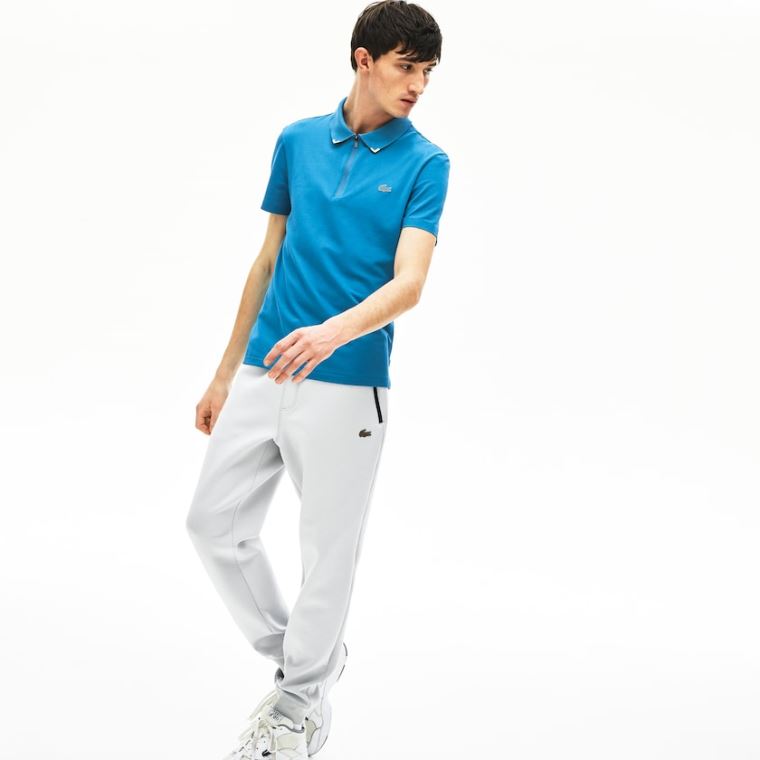 Lacoste Motion Ultra-Lette Bomull Polo Blå Gul | H9Tp6UJV