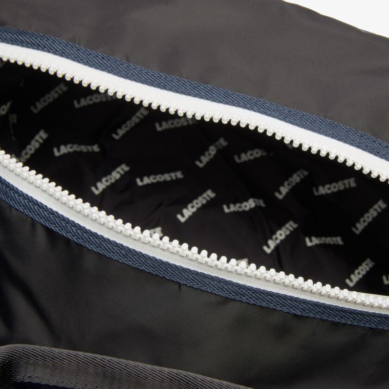 Lacoste Motion Ultra-Light Zippered Gym Bag Marineblå Blå Svarte | 2GSqEAFg