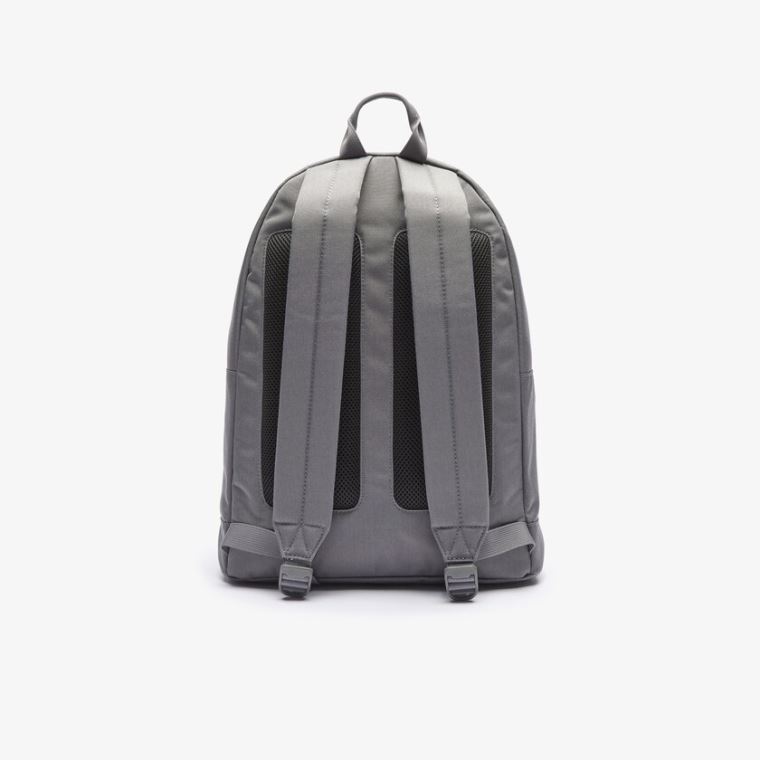 Lacoste Neocroc Branded Canvas Backpack Grå | jqVOciVa