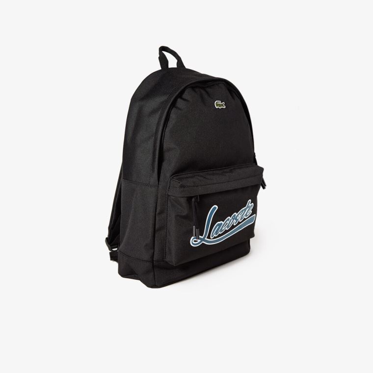 Lacoste Neocroc Script Backpack Svarte | vfZDp5Rq