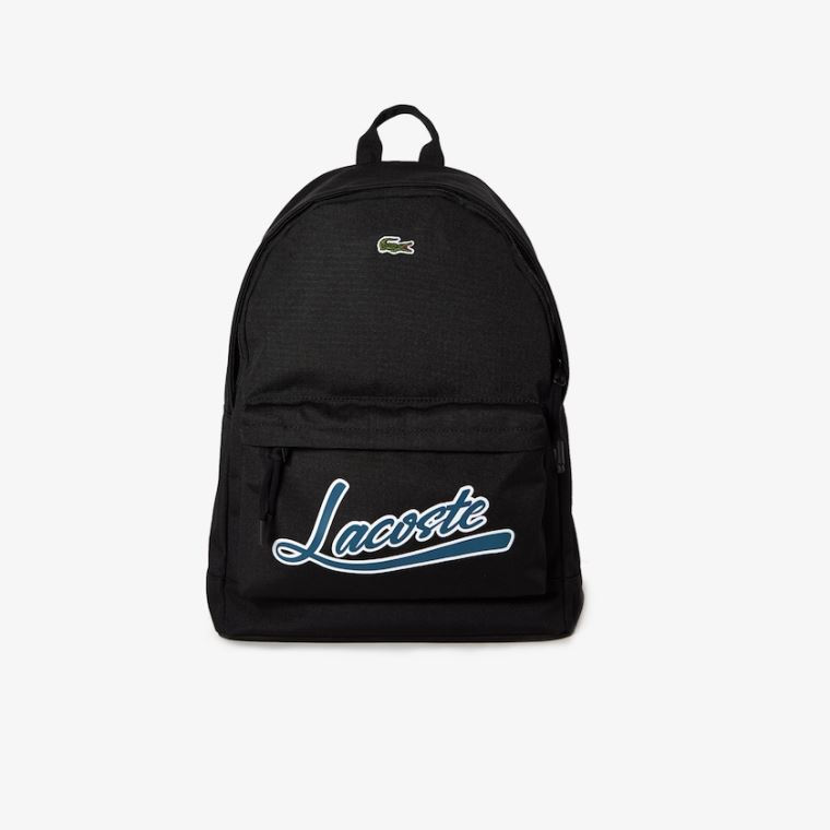 Lacoste Neocroc Script Backpack Svarte | vfZDp5Rq