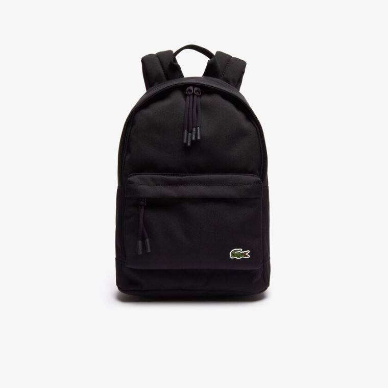 Lacoste Neocroc Small Canvas Backpack Svarte | PRyoJhfD