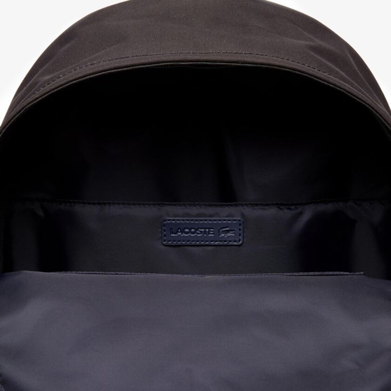 Lacoste Néocroc Canvas Backpack Svarte | ejs5kl8o