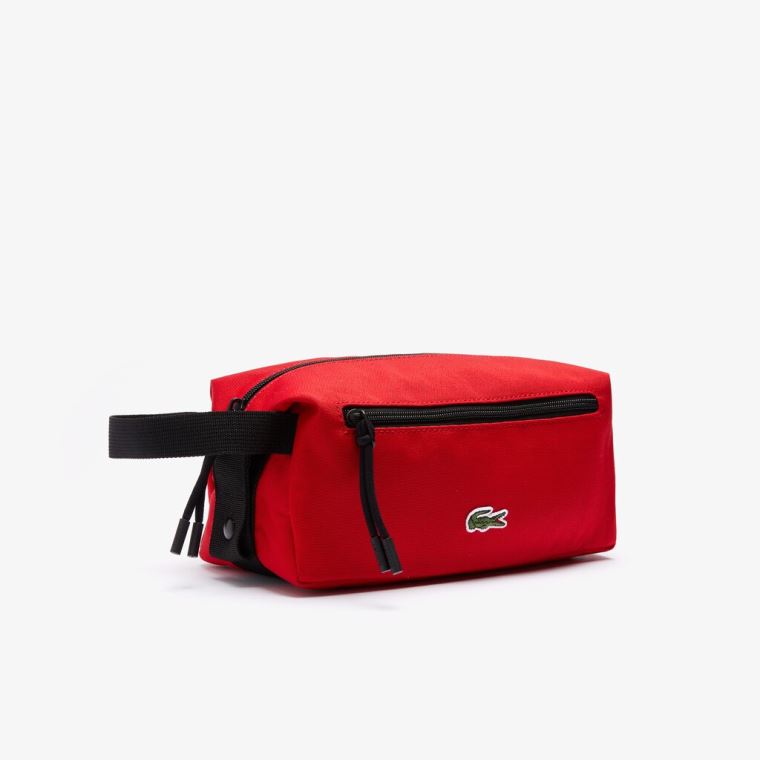 Lacoste Néocroc Canvas Toilet Kit Rød | CLygtwrF