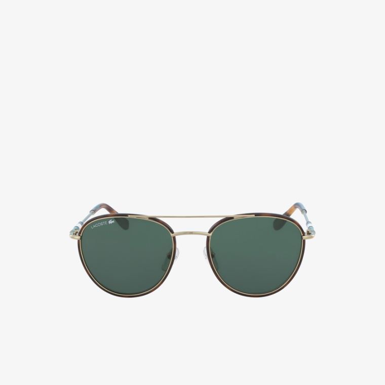 Lacoste Oval Metal Novak Djokovic Kolleksjoner Sunglasses Mørke Gull | wGTOpPbE