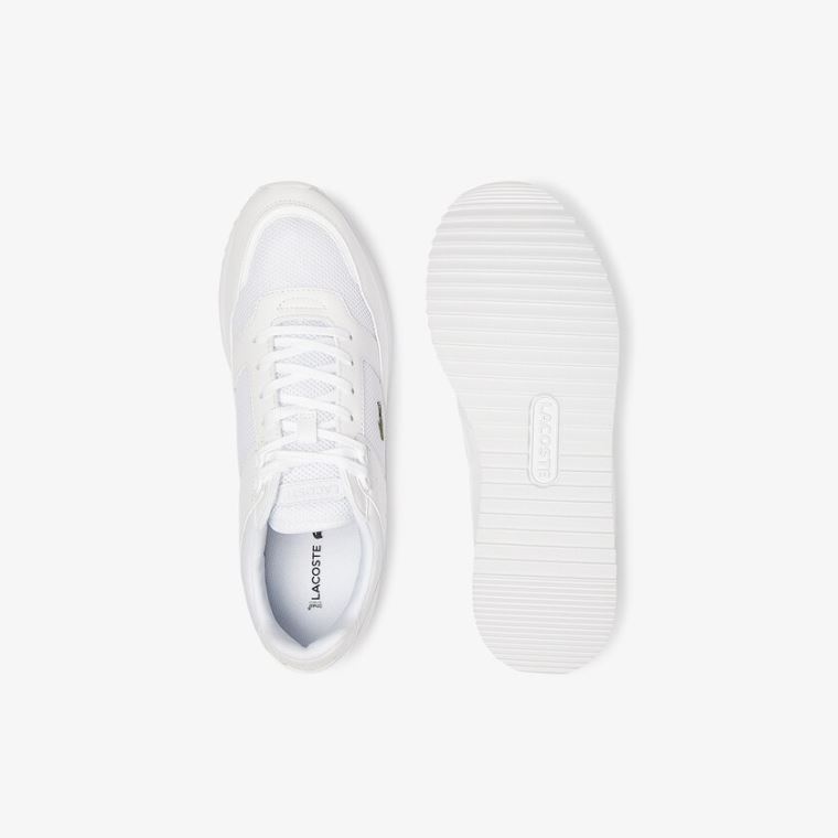 Lacoste Partner Piste Tekstil Sneakers Hvite | bl7RzyK8