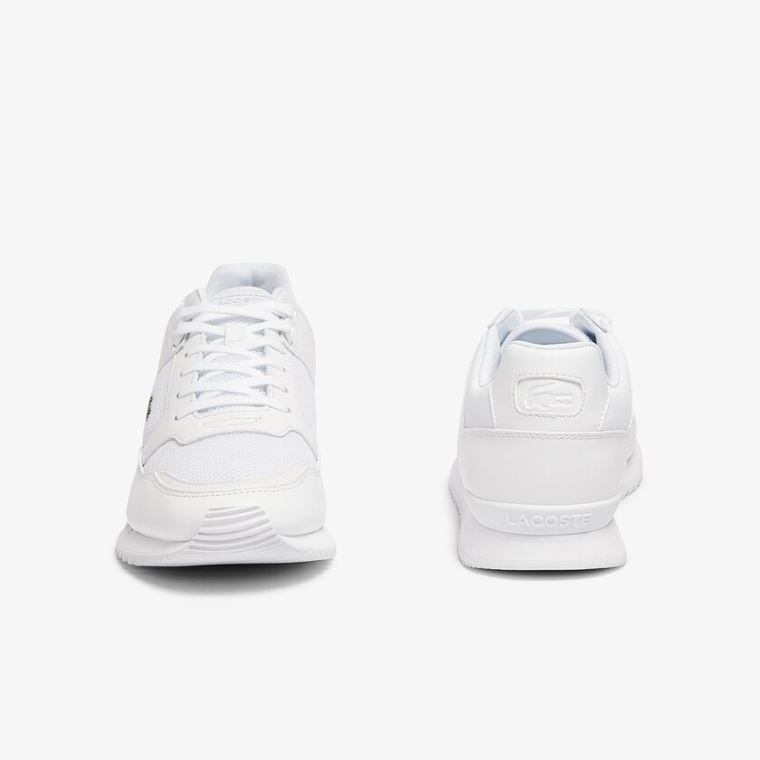 Lacoste Partner Piste Tekstil Sneakers Hvite | bl7RzyK8