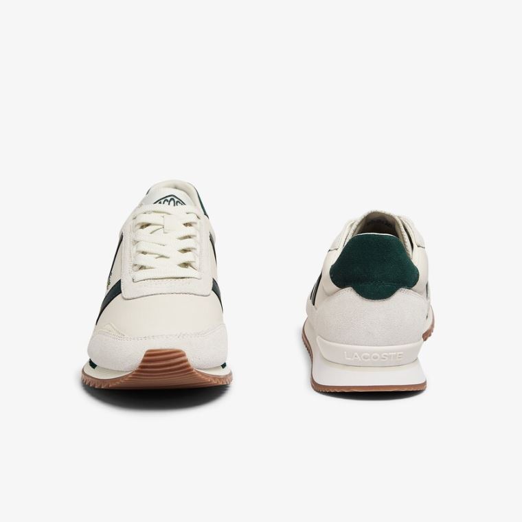 Lacoste Partner Retro Lær Sneakers Hvite | 2HHCEZJz