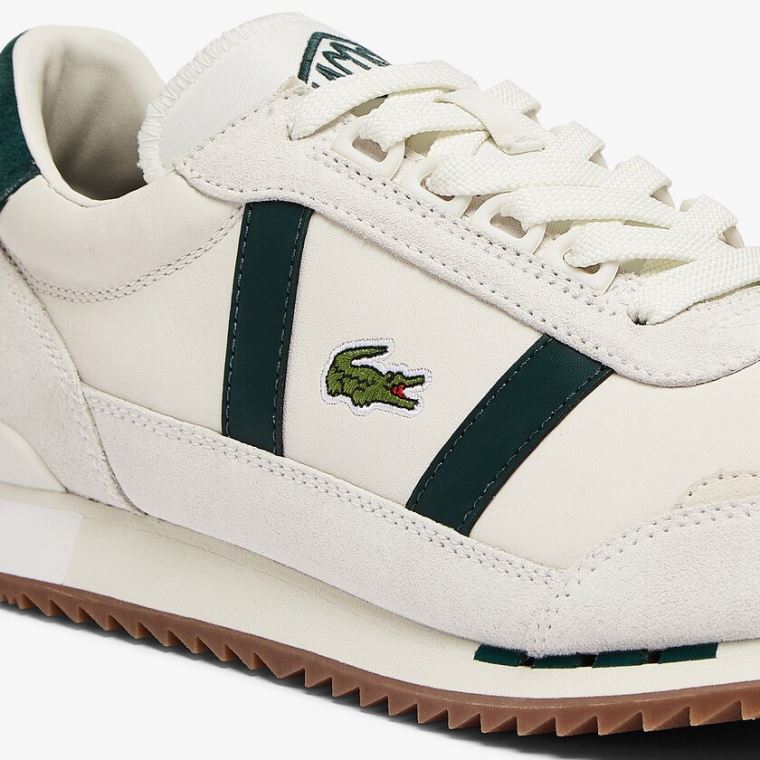 Lacoste Partner Retro Lær Sneakers Hvite | 2HHCEZJz