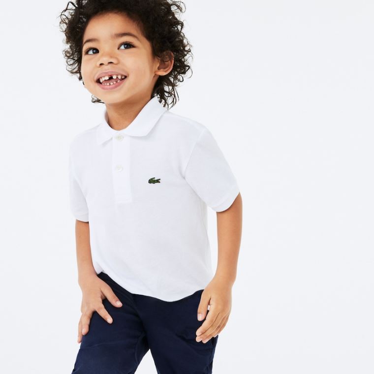 Lacoste Petit Piqué Polo Hvite | h2Fc6H53