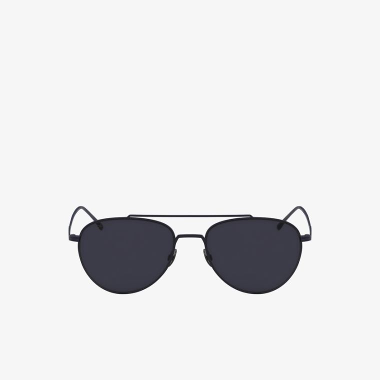 Lacoste Pilot Shape Metal Ultra-Thin Sunglasses Blå | 6g0ZQ0Ke