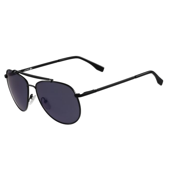 Lacoste Pilot Shape Sunglasses Svarte | 468VF4Lg