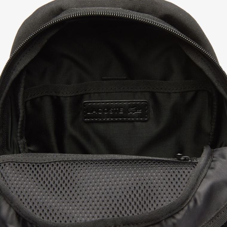 Lacoste Pocket Backpack Svarte Gull | vakaEQZJ