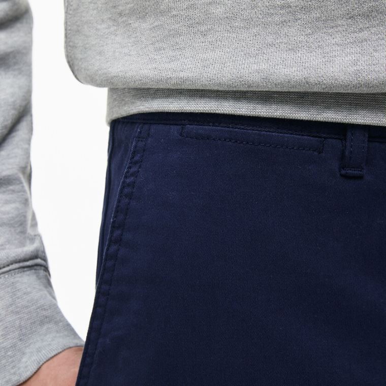 Lacoste Regular Fit Bomull Gabardine Chino Pants Marineblå Blå | OCexylxQ