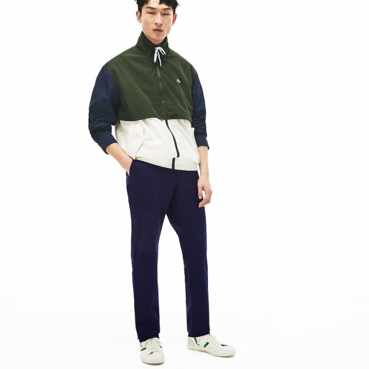 Lacoste Regular Fit Bomull Gabardine Chino Pants Marineblå Blå | OCexylxQ