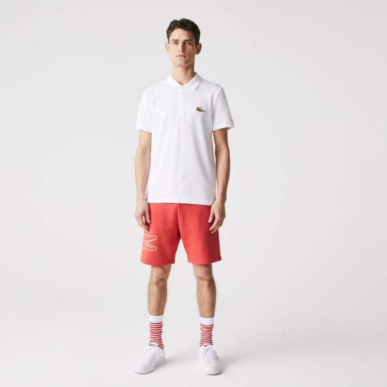 Lacoste Regular Fit Bomull Piqué Polo Hvite | 6J1Wqtr5