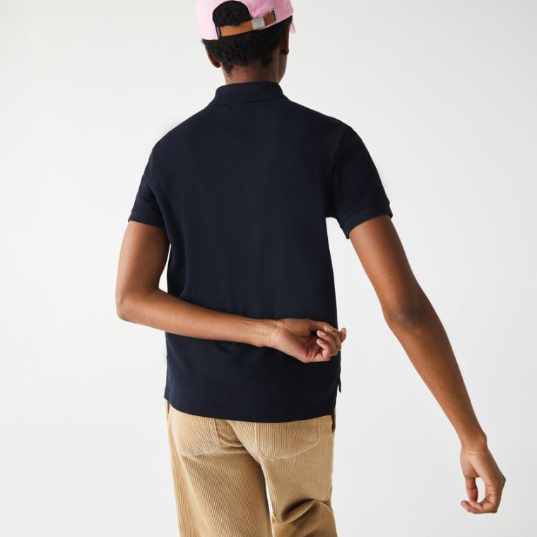 Lacoste Regular Fit Bomull Piqué Polo Shirt Marineblå Blå | sIMD39sD