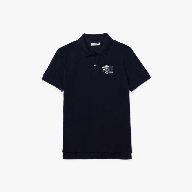 Lacoste Regular Fit Bomull Piqué Polo Shirt Marineblå Blå | sIMD39sD