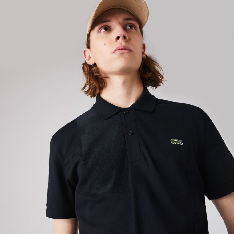 Lacoste Regular Fit Colourblock Stretch Piqué Polo Shirt Marineblå Blå | yWmHO09m