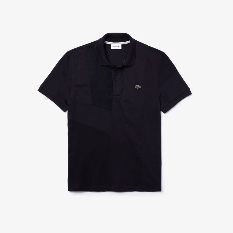 Lacoste Regular Fit Colourblock Stretch Piqué Polo Shirt Marineblå Blå | yWmHO09m