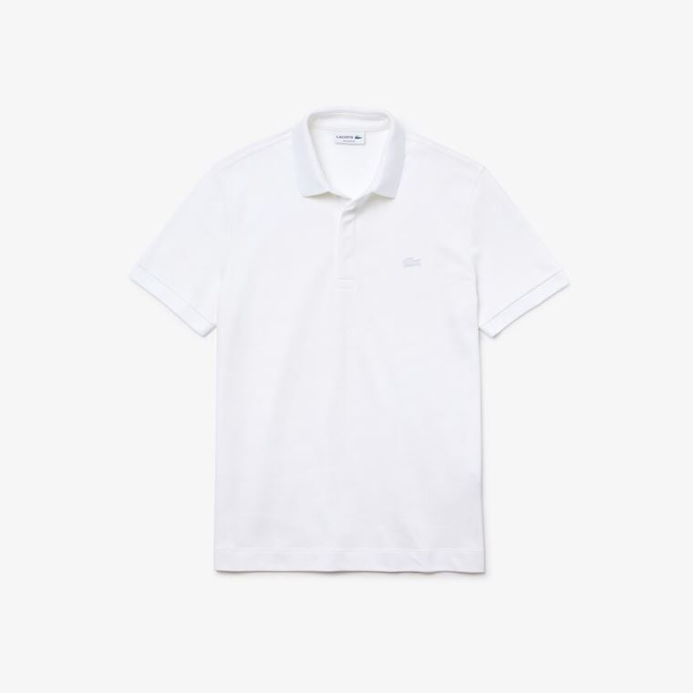 Lacoste Regular Fit Paris Polo Hvite | w5e6rDnH