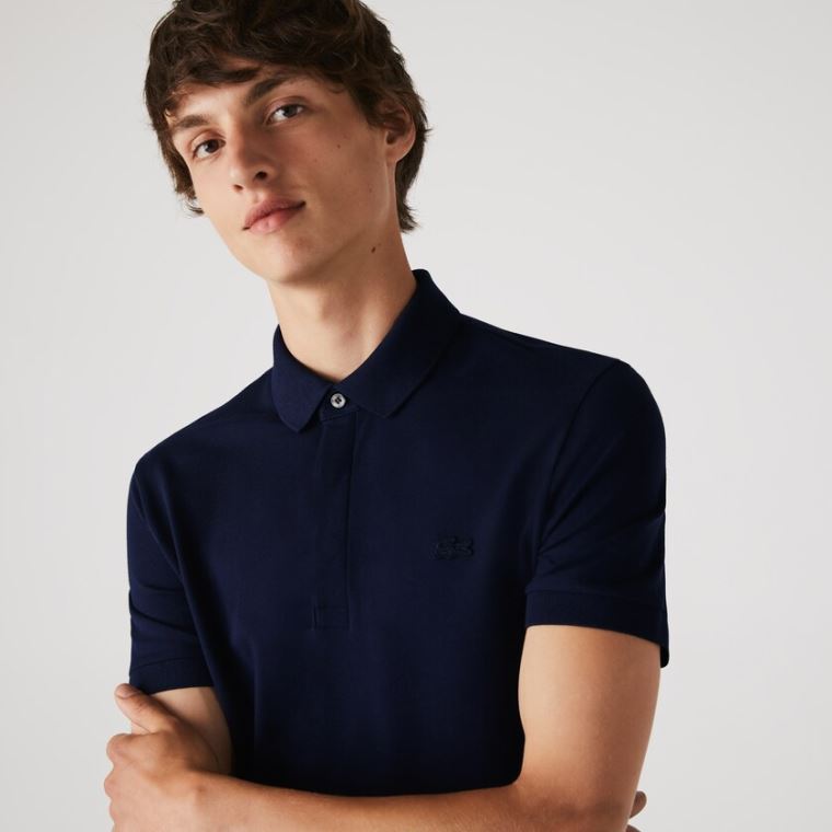 Lacoste Regular Fit Paris Polo Marineblå Blå | NflMqPM2