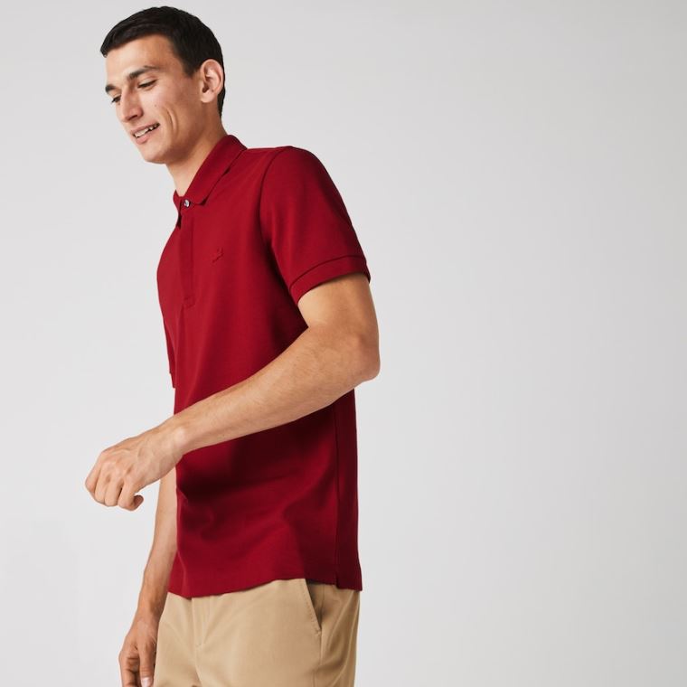 Lacoste Regular Fit Paris Polo Mørke Rød | loYWs6p9