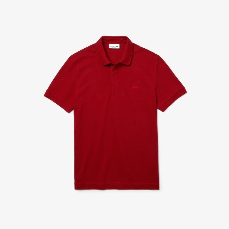 Lacoste Regular Fit Paris Polo Mørke Rød | loYWs6p9