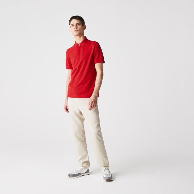 Lacoste Regular Fit Paris Polo Rød | t9yqqvh9