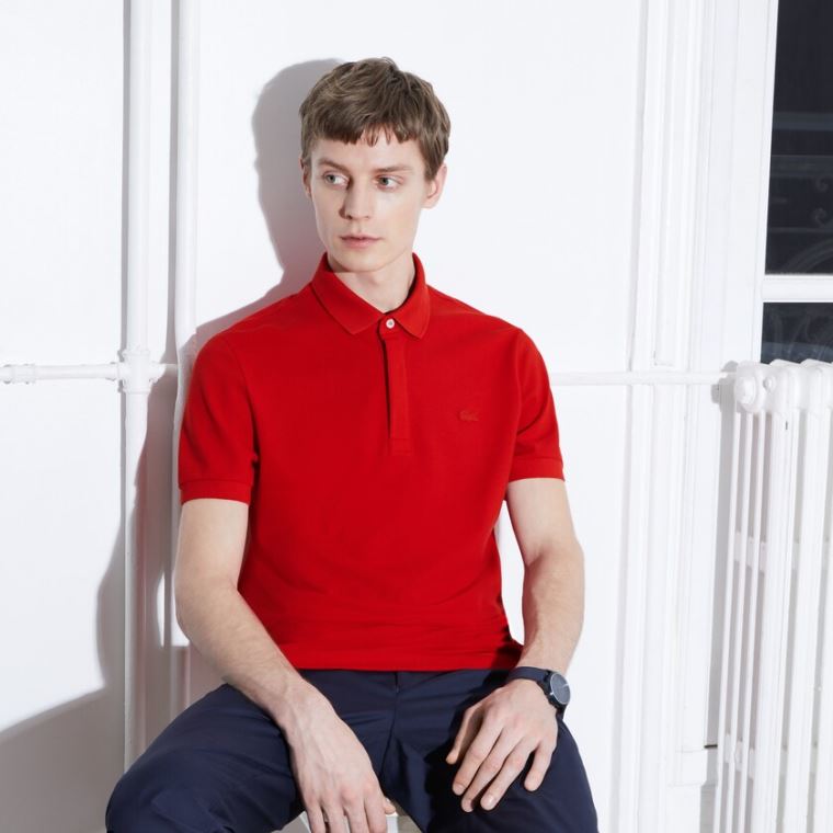 Lacoste Regular Fit Paris Polo Rød | t9yqqvh9